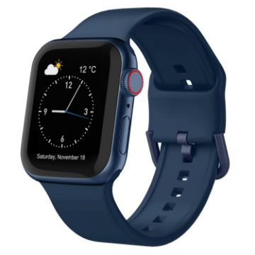 Apple Watch Ultra 2 49mm Silicone Band - Abyss Blue Pin Buckle - 1