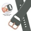 Apple Watch SE 2023 44mm Olive Silicone Band with Pin Buckle - 3