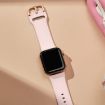 Apple Watch SE 2023 40mm Pink Sand Silicone Band Pin Buckle - 4