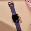 Apple Watch Series 10 42mm Dark Purple Silicone Band Pin Buckle - 4