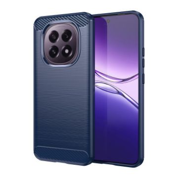 OPPO F29 5G Blue TPU Phone Case - Carbon Fiber Brushed Texture - 1