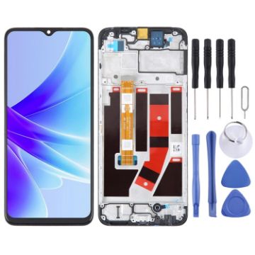 OPPO A77 4G OEM LCD Screen Digitizer Assembly with Frame Replacement - 1