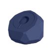 Diamond-shaped 2 in 1 Wireless Charging Silicone Base - Blue - 1