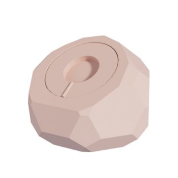 Diamond-shaped 2 in 1 Wireless Charging Silicone Base - Pink - 1