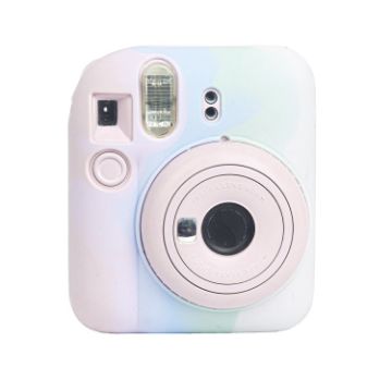 FUJIFILM instax mini 12 Silicone Camera Case - Pink Blue White - 1