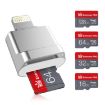 MicroDrive 8pin to TF Card Adapter for iPhone & iPad - Silver Reader - 2