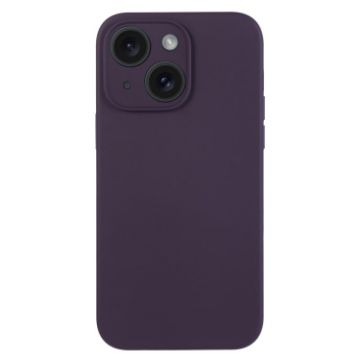 iPhone 15 Berry Purple Liquid Silicone Phone Case - 1