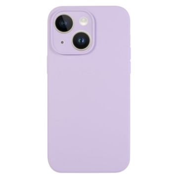 iPhone 14 Lilac Purple Liquid Silicone Phone Case - Pure Color - 1