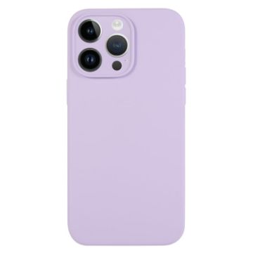 iPhone 14 Pro Lilac Purple Liquid Silicone Phone Case - 1