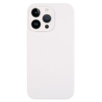 iPhone 13 Pro Max White Liquid Silicone Phone Case - Pure Color - 1