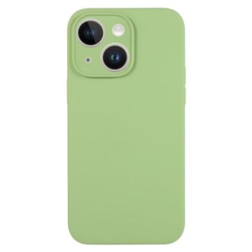 iPhone 13 Mint Green Liquid Silicone Phone Case - Pure Color Fine Pore - 1