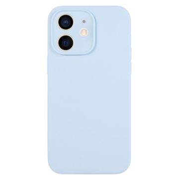 iPhone 11 Sky Blue Liquid Silicone Phone Case - Pure Color Fine Pore - 1