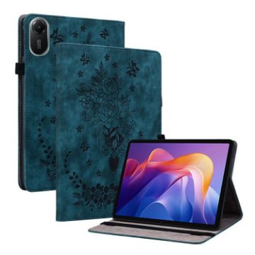 Redmi Pad 2/SE 11 2025 Butterfly Rose Leather Case - Dark Blue - 1