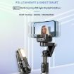 Q18 Black Desktop Gimbal Stabilizer with Fill Light & Selfie Stick - 2