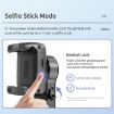 Q18 Black Desktop Gimbal Stabilizer with Fill Light & Selfie Stick - 6