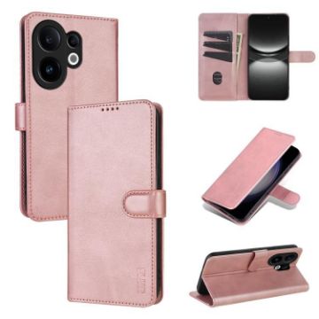 Vivo S30 AZNS Rose Gold Flip Leather Phone Case - Calf Texture Skin Feel - 1