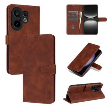 Vivo S30 Pro Mini AZNS Brown Leather Flip Case - Calf Texture Skin Feel - 1