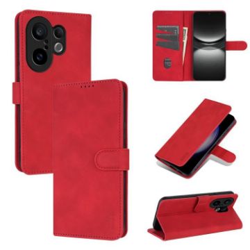 Vivo S30 Pro Mini Red AZNS Calf Texture Flip Leather Phone Case - 1