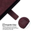 OPPO A5X 4G/5G Wine Red 3D Embossed Flip Leather Crossbody Case - 4