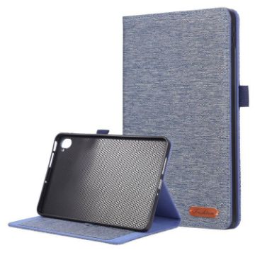 Xiaomi Redmi K Pad Blue Fabric Texture Flip Leather Tablet Case - 1