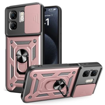 Infinix Smart 9/Hot 50i Rose Gold Sliding Camera Cover TPU+PC Case - 1