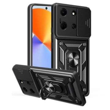 Infinix Note 30 5G Phone Case Black - Sliding Camera Cover TPU+PC Design - 1
