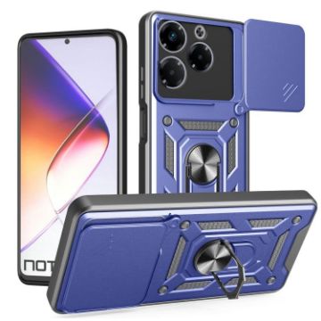 Infinix Note 40X 5G Phone Case - Blue Sliding Camera Cover TPU+PC - 1