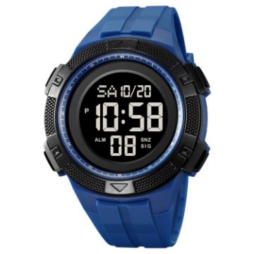 SKMEI 2078 Men's 50M Waterproof Sports Digital Watch - Dark Blue - 1