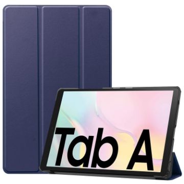 Samsung Galaxy Tab A7 2020 T500 Leather Case with Holder & Sleep Function - 1