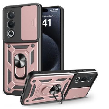 OPPO A3 Pro 5G/A80 5G Rose Gold Sliding Camera Cover TPU Phone Case - 1