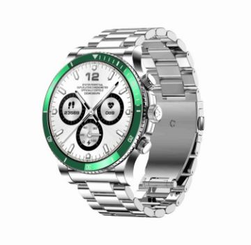 L67 Pro 1.53" Steel Band Smart Watch - Sleep/Heart Rate Monitor Silver - 1