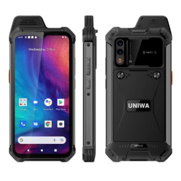 UNIWA W888 HD+ Rugged Phone, 4GB+64GB, 6.3" Android 11, 4G, Black - 1