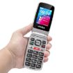 UNIWA V202T 4G Flip Phone, 2.4" Unisoc T107, SOS, FM, Dual SIM, 21 Keys - 6
