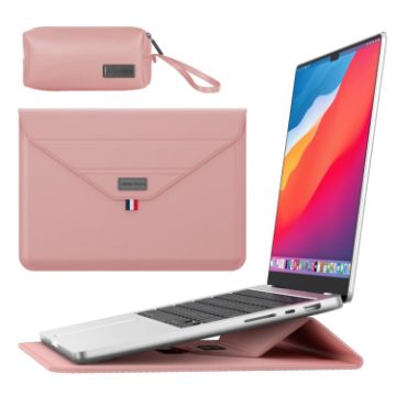 Pink Laptop Sleeve Bag with Accessories for 15.4/15.6/16.1 Inch Devices - 1