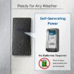Wireless Doorbell & Elderly Pager with Temp Display, EU Plug - Black - 3