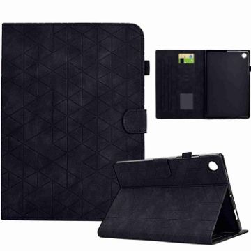 Samsung Galaxy Tab A8 2022 SM-X200 Rhombus TPU Leather Case Black - 1