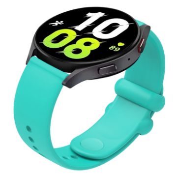 Teal 18mm Universal Silicone Watch Band with Reverse Buckle - 1
