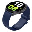 Universal 20mm Dark Blue Silicone Watch Band with Reverse Buckle - 1