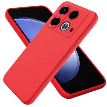 Infinix Note 40 4G Red Liquid Silicone Dropproof Full Coverage Case - 1