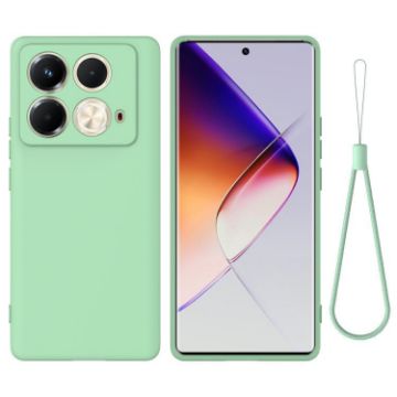 Infinix Note 40S Green Liquid Silicone Dropproof Full Coverage Case - 1