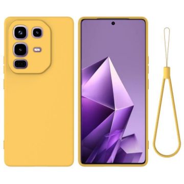 Infinix Note 50/50 Pro 4G Yellow Liquid Silicone Dropproof Case - 1
