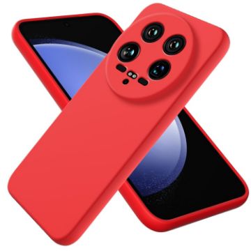 Xiaomi 14 Ultra Red Liquid Silicone Dropproof Full Coverage Case - 1