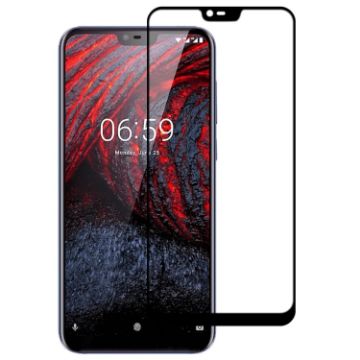 Nokia X6 Full Glue Full Screen Tempered Glass Film Protector - 1