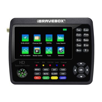 iBRAVEBOX V10 Finder Max 4.3" Display Satellite Meter DVB-S/S2/S2X AU Plug - 1
