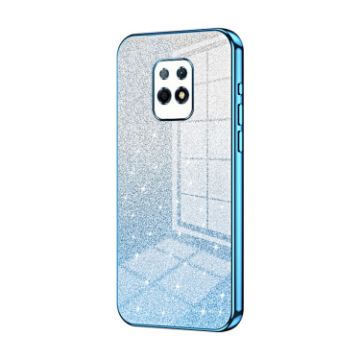 Xiaomi Redmi 10X 5G Blue Glitter Gradient Electroplated Phone Case - 1