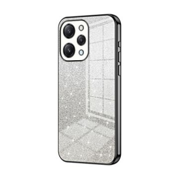 Xiaomi Redmi 12/Note 12R Glitter Gradient Electroplated Case Black - 1
