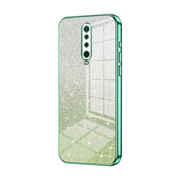 Xiaomi Redmi K30/K30 5G Green Glitter Gradient Electroplated Case - 1