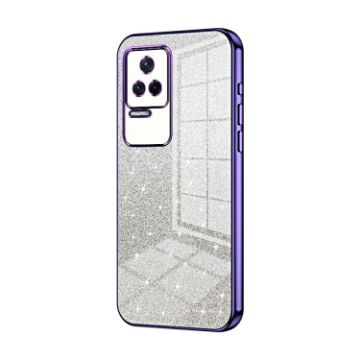 Xiaomi Redmi K50/K50 Pro Purple Glitter Gradient Electroplated Case - 1