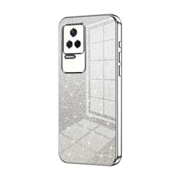 Xiaomi Redmi K50/K50 Pro Silver Glitter Gradient Electroplated Case - 1