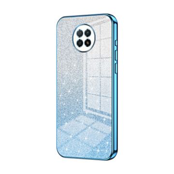 Xiaomi Redmi Note 9 5G/9T Gradient Glitter Electroplated Case Blue - 1